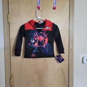 💜Spiderman Into the Spider Verse Size 6 Kids Jacket NWST